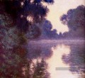 Matin brumeux sur la Seine bleu Claude Monet